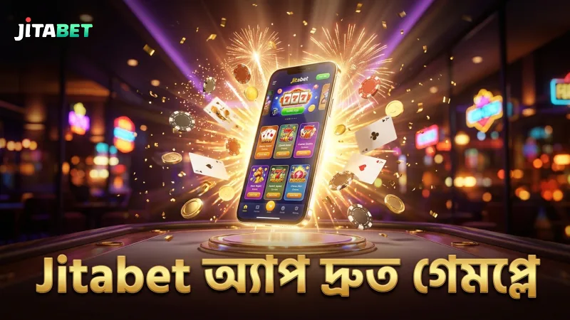 স্মার্টফোনে গেমপ্লে স্পিড বাড়াতে Jitabet অ্যাপ দ্রুত কাজ করে।