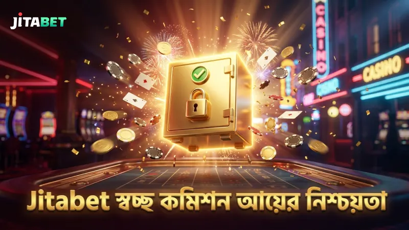 স্বচ্ছ কমিশন পেমেন্ট এবং নির্ভরযোগ্য আয়ের নিশ্চয়তা Jitabet এ।
