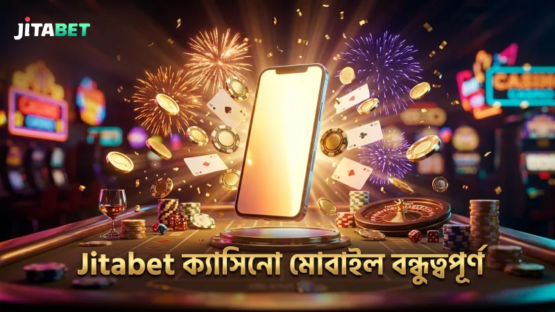 Jitabet ক্যাসিনোর মোবাইল ইন্টারফেস দ্রুত ও ব্যবহারবান্ধব।